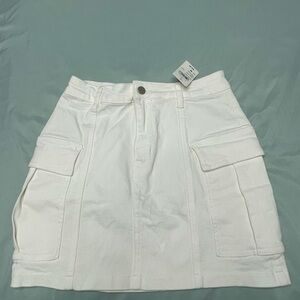 UNIF Ivory Mini Skirt